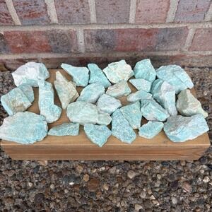 Lot of Natural Rough Amazonite Mineral, Amelia County Virginia 2 lbs 12oz Estate